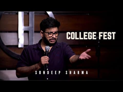 Sundeep Sharma Stand-up Comedy -College Fest