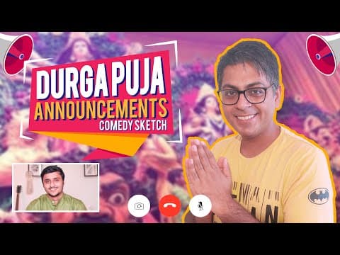 Durga Puja Announcements | Sketch Comedy by Abijit Ganguly