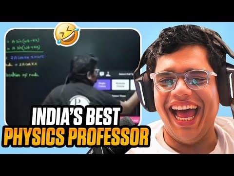 INDIA'S BEST PHYSICS PROFESSOR