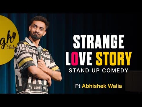 Strange love story || Stand up comedy|| Crowdwork ft. Abhishek Walia