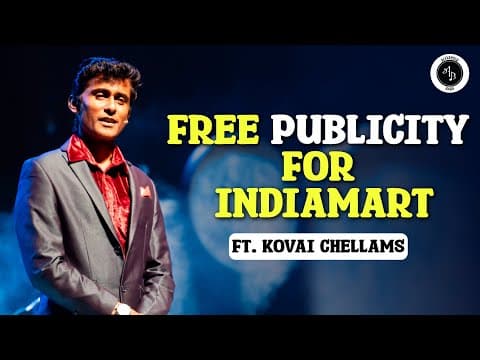 Free publicity for IndiaMart ft. Kovai Chellams