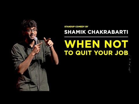 Job vs Passion | Stand-Up Comedy by Shamik Chakrabarti