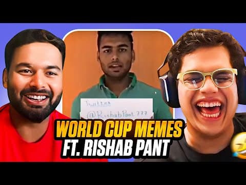 RISHABH PANT REACTS TO RISHAB PANT MEMES feat. @RishabhPantYoutube17