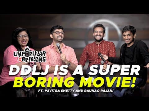 DDLJ IS A BORING MOVIE! - Unpopular Opinions Ep2 ft @RaunaqRajani & @pavitrashettycomic