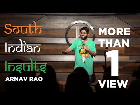 Best Insults from South India| Stand Up Comedy By Arnav Rao